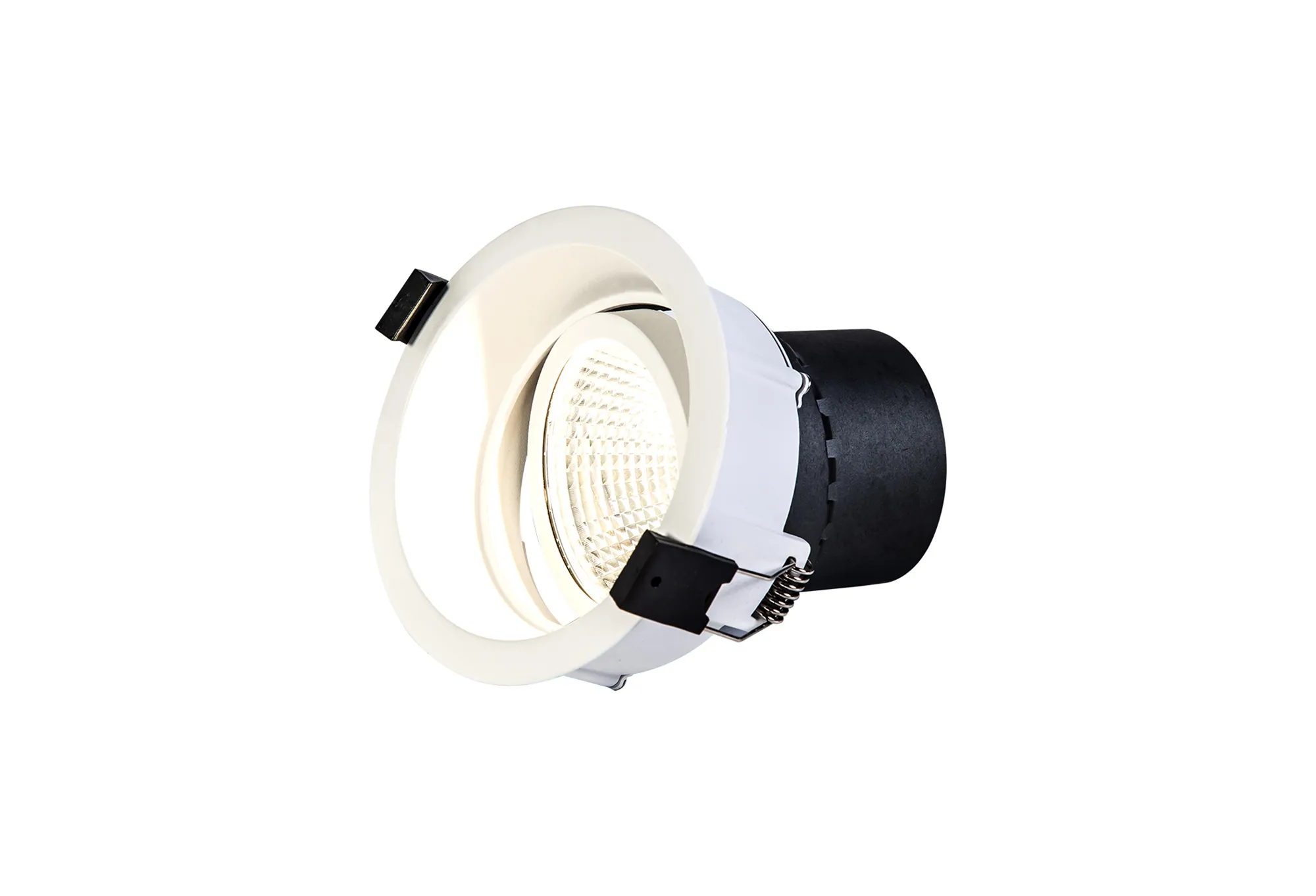 DM201357  Bodar A 20, 20W Adjustable LED Deep Recessed Downlight Matt White 1480lm 10° 2700K IP20